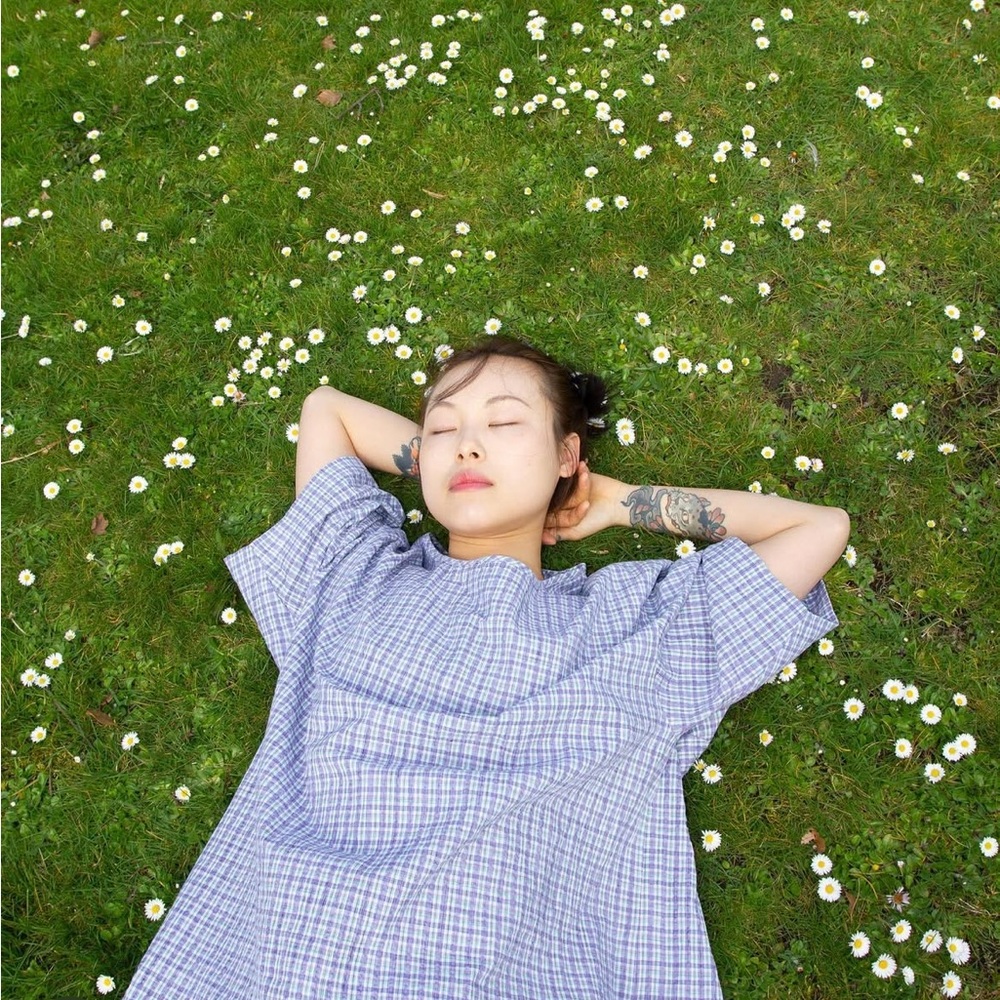 LLOYD Clothing Seersucker Purple Plaid Tee